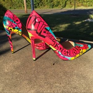 Custom Hand Painted Heels